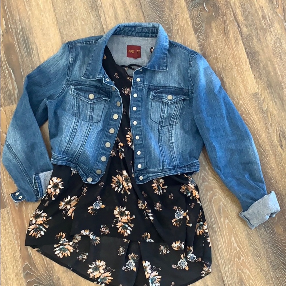 Crop Jean jacket - M